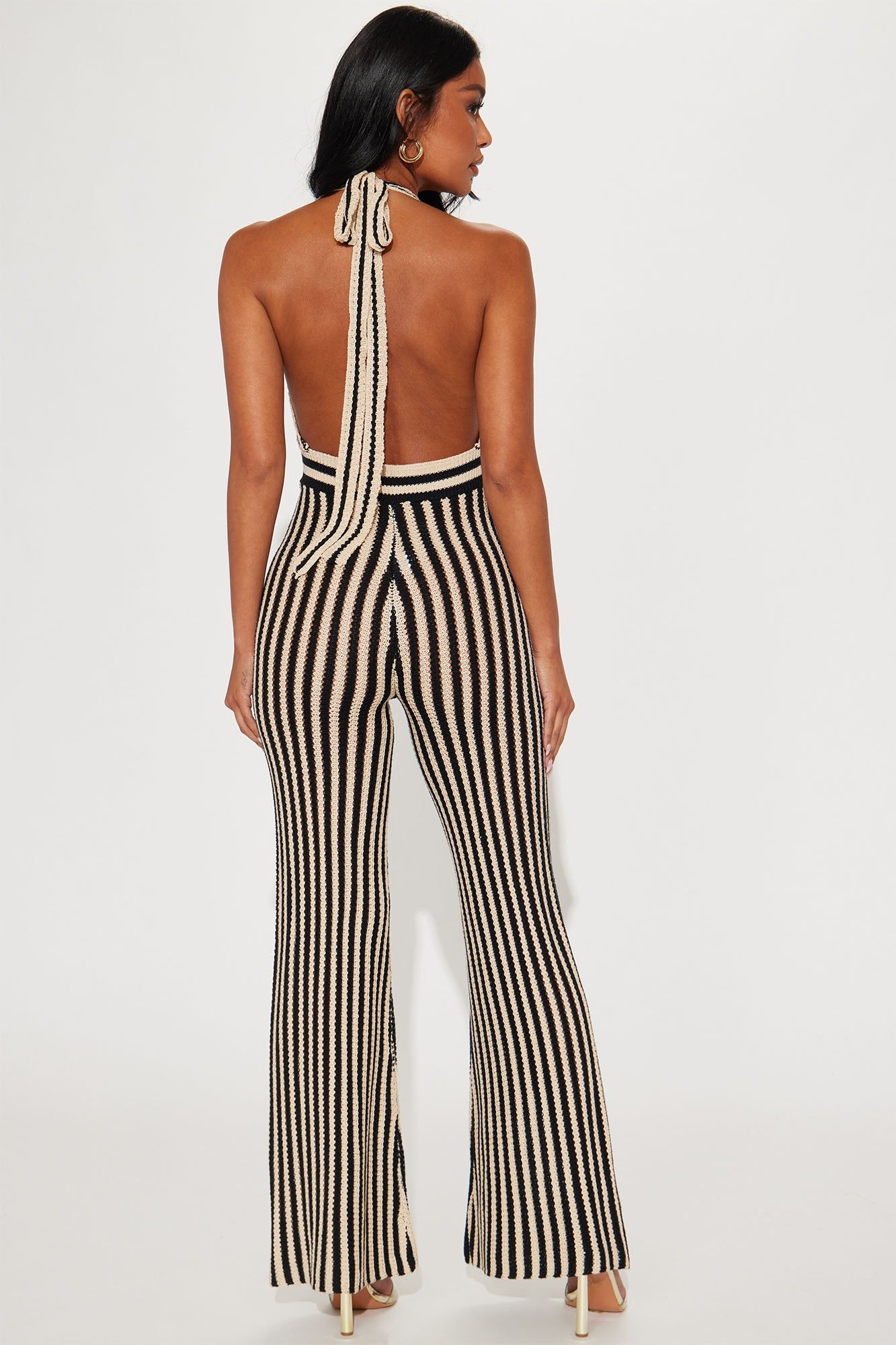 Catching Waves Crochet Jumpsuit - Black/combo sold by Fashion Nova product image thumbnail 3