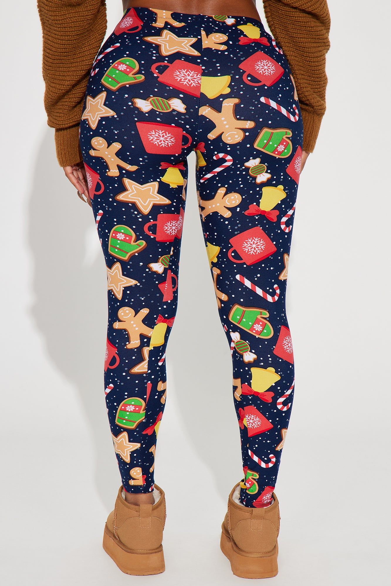 Winter Spice Holiday Legging - Navy/combo sold by Fashion Nova product image thumbnail 3