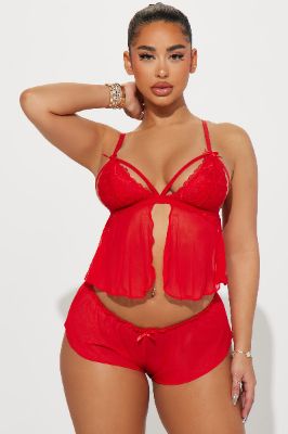 After Tonight 2 Piece Set - Red sold by Fashion Nova