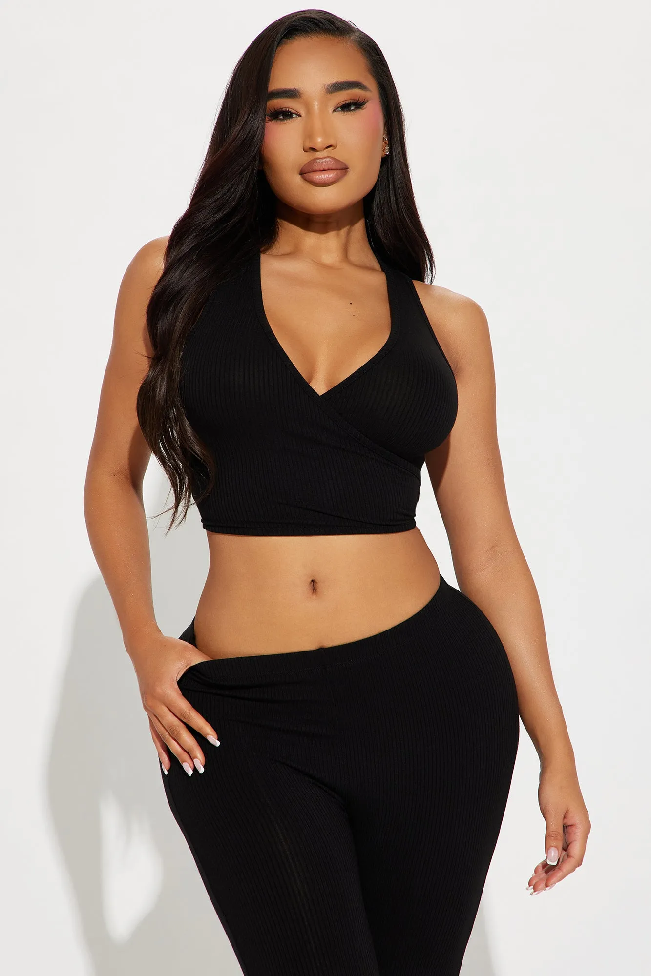 Petite Set In My Ways Pant Set - Black sold by Fashion Nova product image thumbnail 2