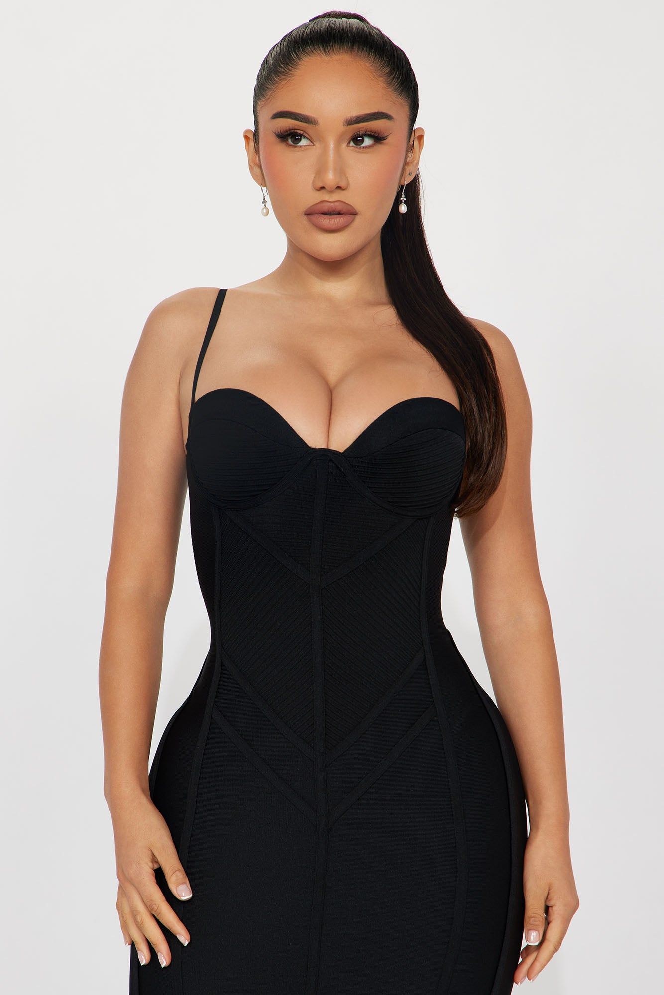 Mickie Bandage Midi Dress - Black sold by Fashion Nova product image thumbnail 2