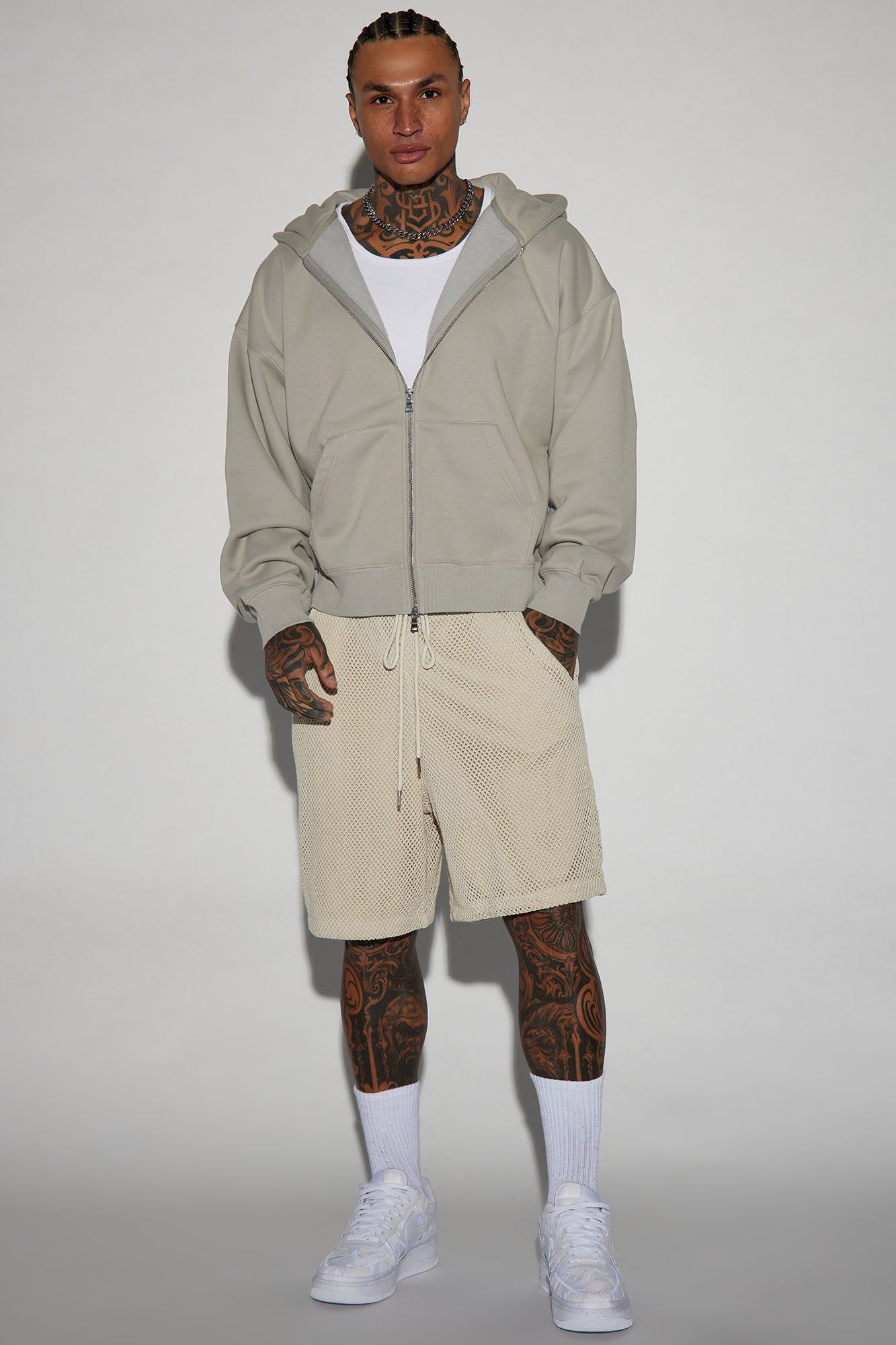 Tyson Heavyweight Zip Up - Grey sold by Fashion Nova product image thumbnail 2