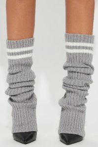 Lounging All Day Leg Warmers - Grey sold by Fashion Nova