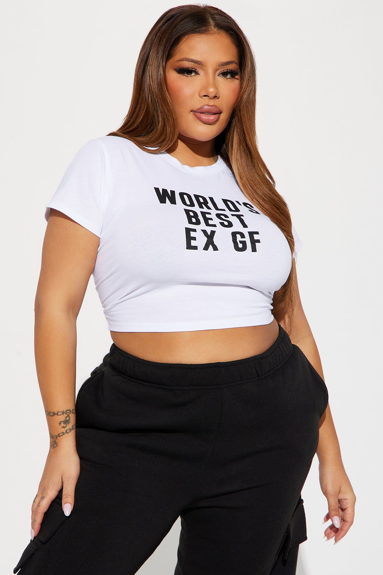 World's Best Ex GF Tee - White sold by Fashion Nova product image thumbnail 5
