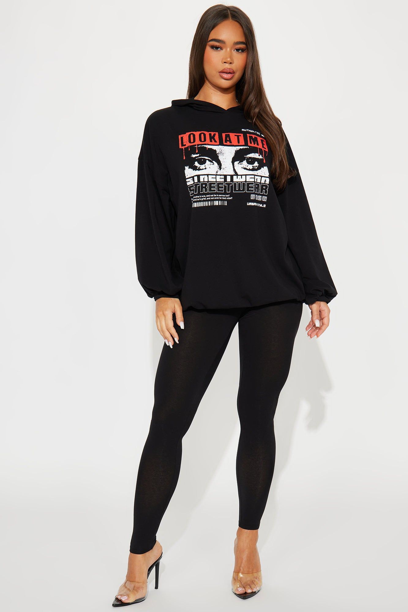 Look At Me Legging Set - Black/Red sold by Fashion Nova