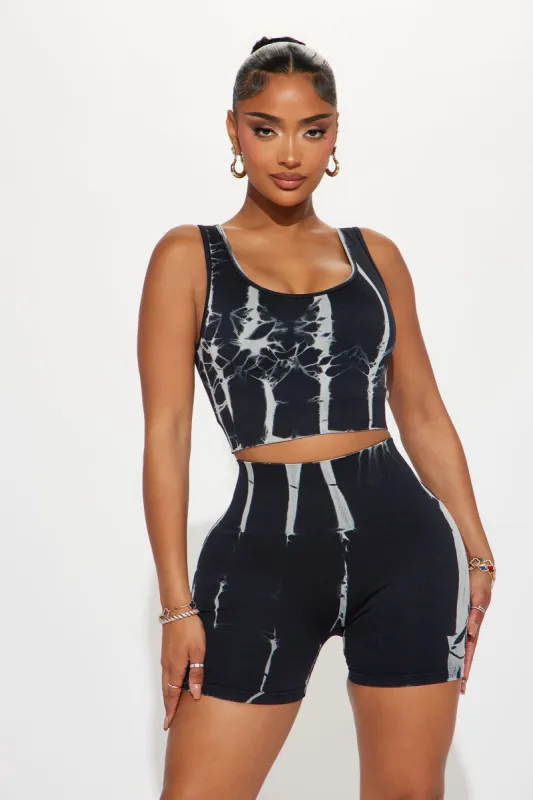 Out Of Sight Active Set - Black/combo sold by Fashion Nova
