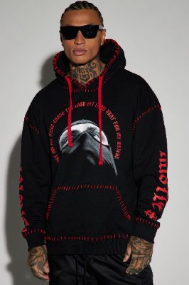 Nonstop Hustle Oversized Hoodie - Black made by Fashion Nova