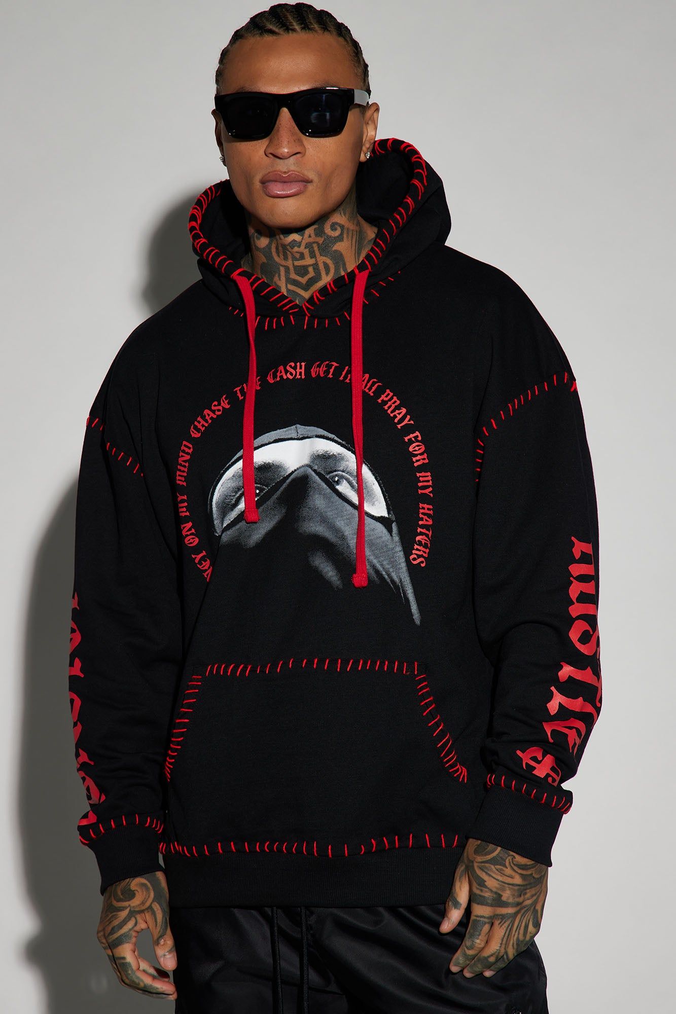 Nonstop Hustle Oversized Hoodie - Black sold by Fashion Nova