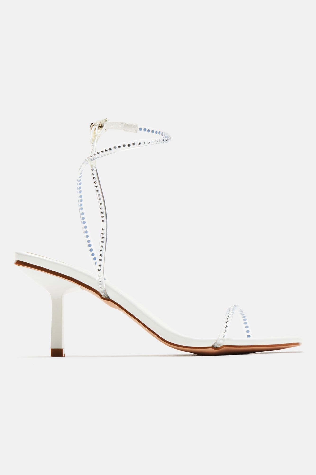 Don't Be One Sided Heeled Sandals - White sold by Fashion Nova product image thumbnail 3