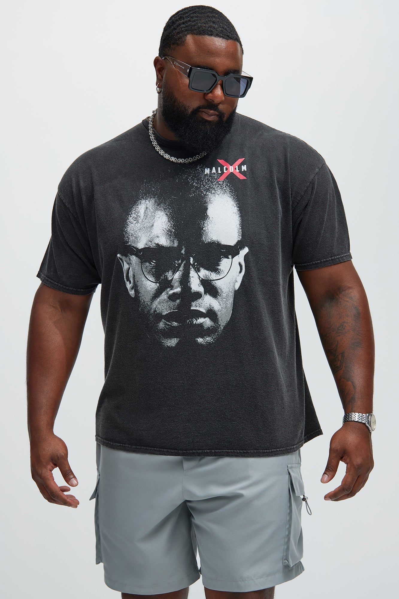 Malcolm X Education Is The Passport To The Future Short Sleeve Tee - Black sold by Fashion Nova product image thumbnail 5