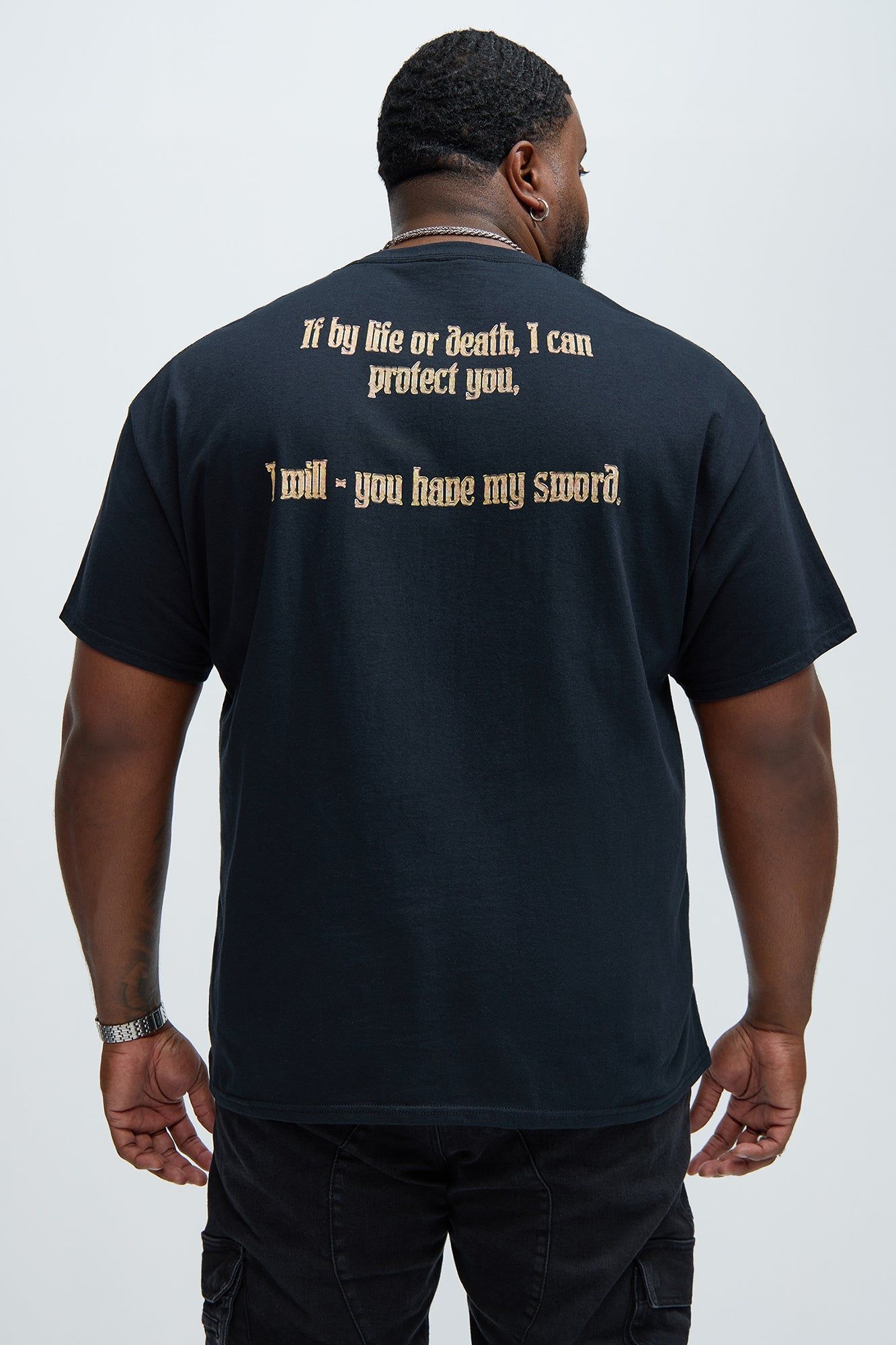 Lord Of The Rings Aragon Short Sleeve Tee - Black sold by Fashion Nova product image thumbnail 5