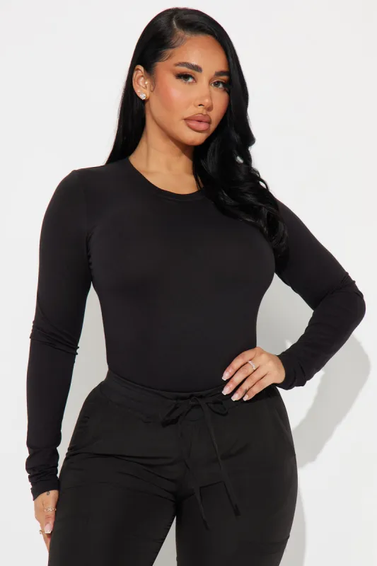 Stretch Uniform UnderScrub Shirt - Black sold by Fashion Nova