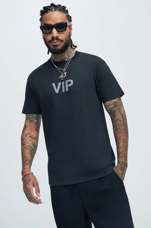 VIP Short Sleeve Tee - Black sold by Fashion Nova