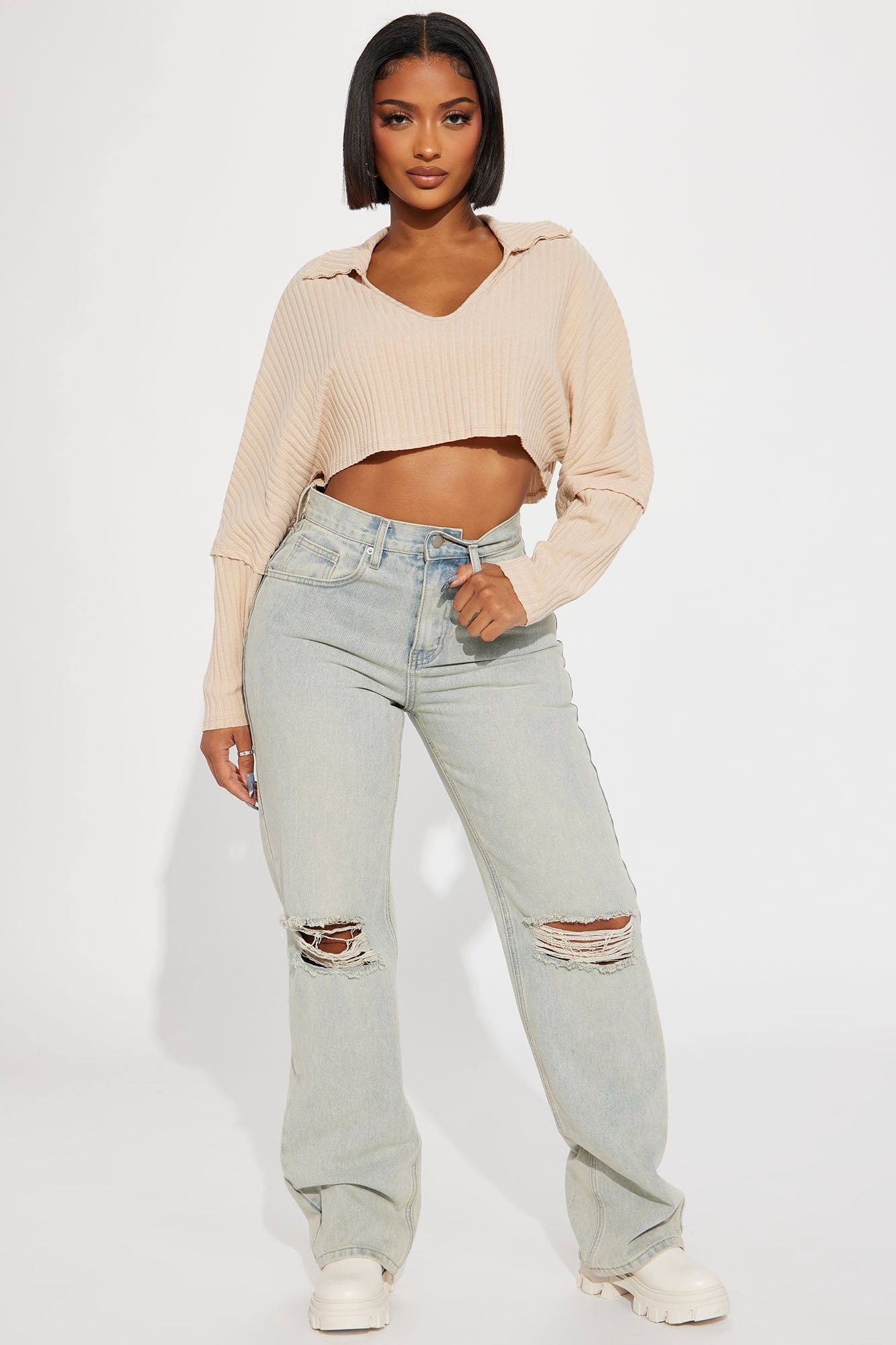 Timeless Crop Top - Beige sold by Fashion Nova product image thumbnail 2