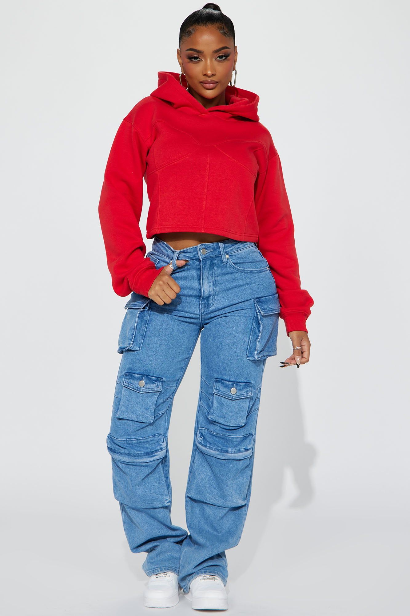 Scarlett Corset Lounge Hoodie - Red sold by Fashion Nova product image thumbnail 2