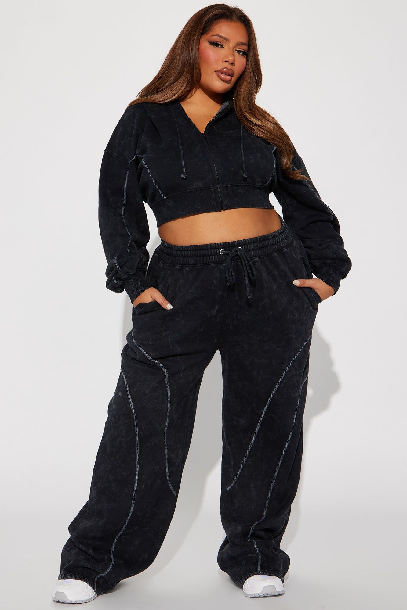 Norah Washed Lounge Hoodie - Black sold by Fashion Nova product image thumbnail 5