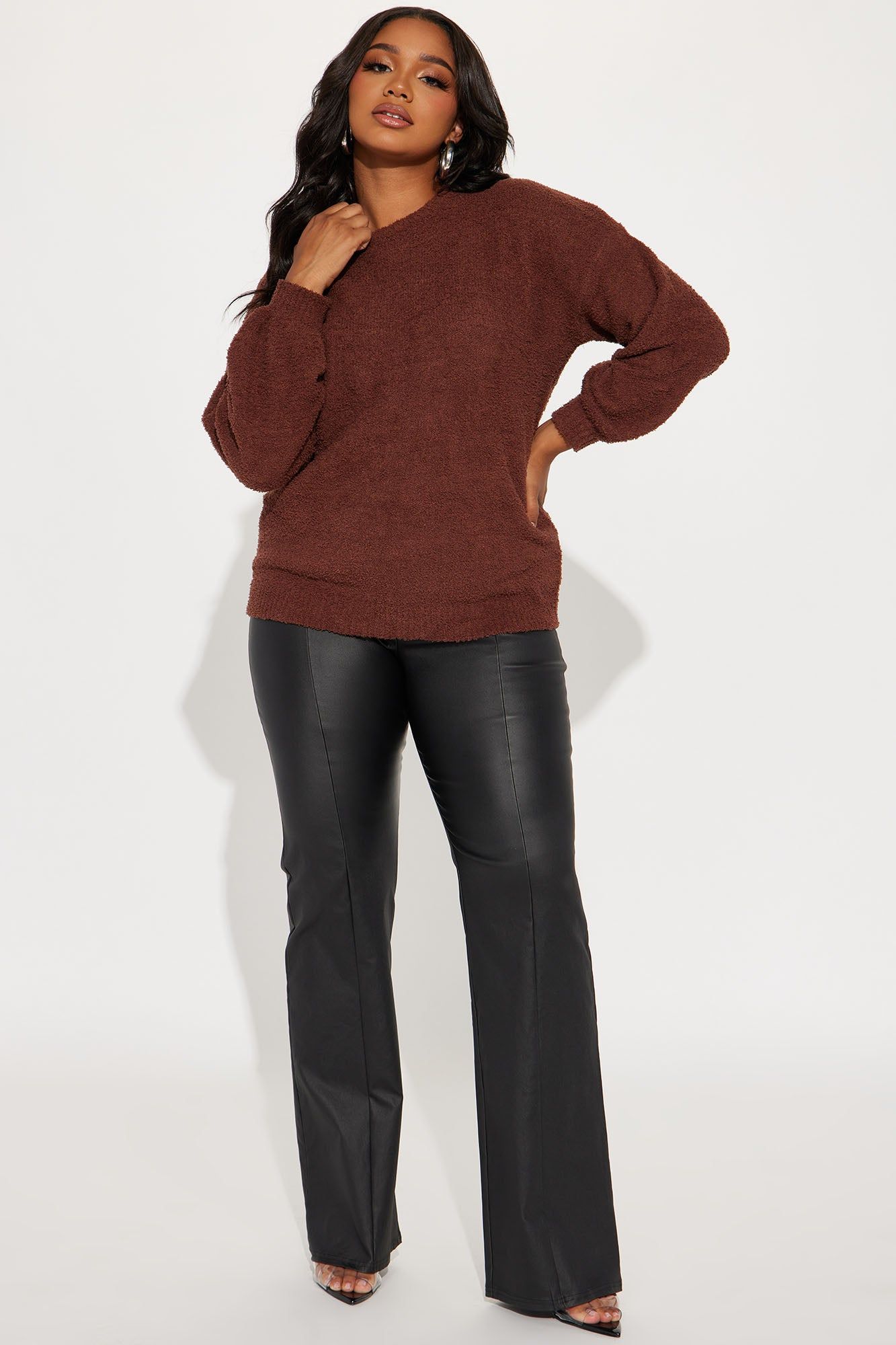 Cozy Intention Sweater - Chocolate sold by Fashion Nova product image thumbnail 5
