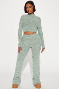 Chic N Cozy Pant Set - Mint sold by Fashion Nova
