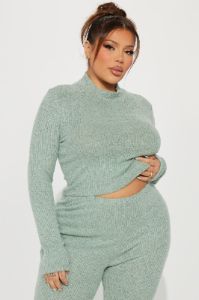 Chic N Cozy Pant Set - Mint sold by Fashion Nova