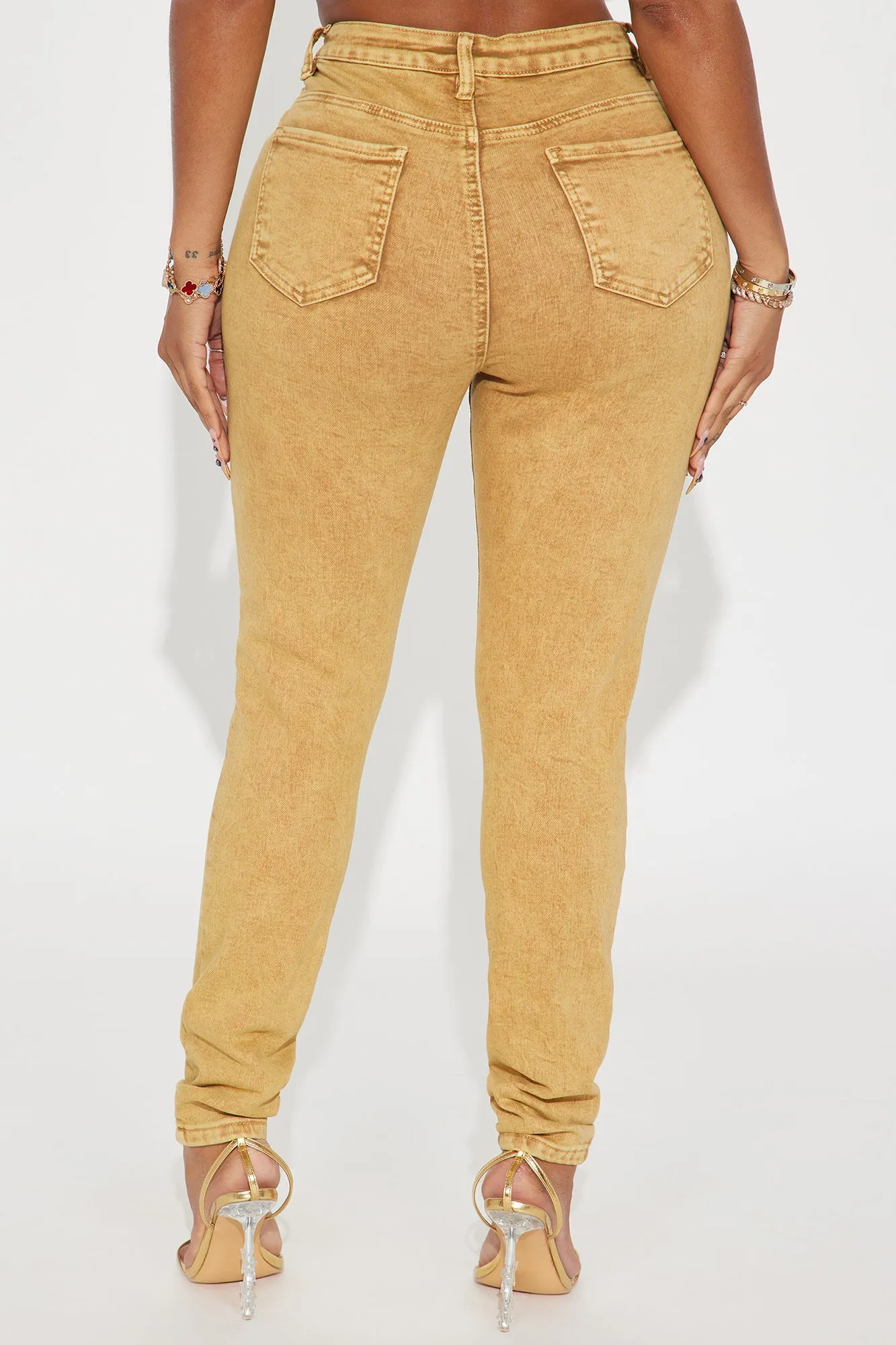 Look At Me Now Washed Skinny Pant - Tan sold by Fashion Nova product image thumbnail 3