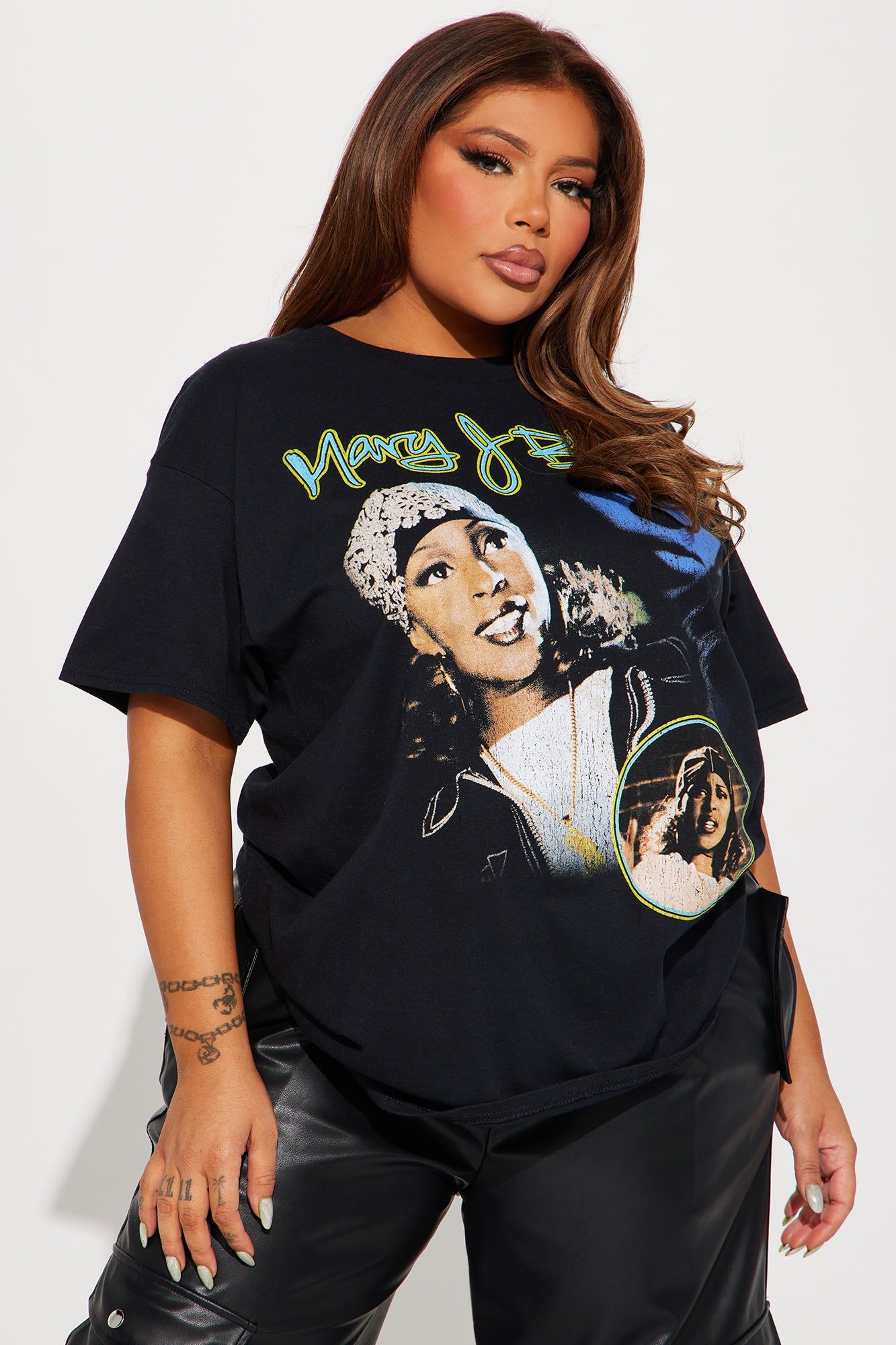 Mary J. Blige Graphic Tee - Black sold by Fashion Nova product image thumbnail 4