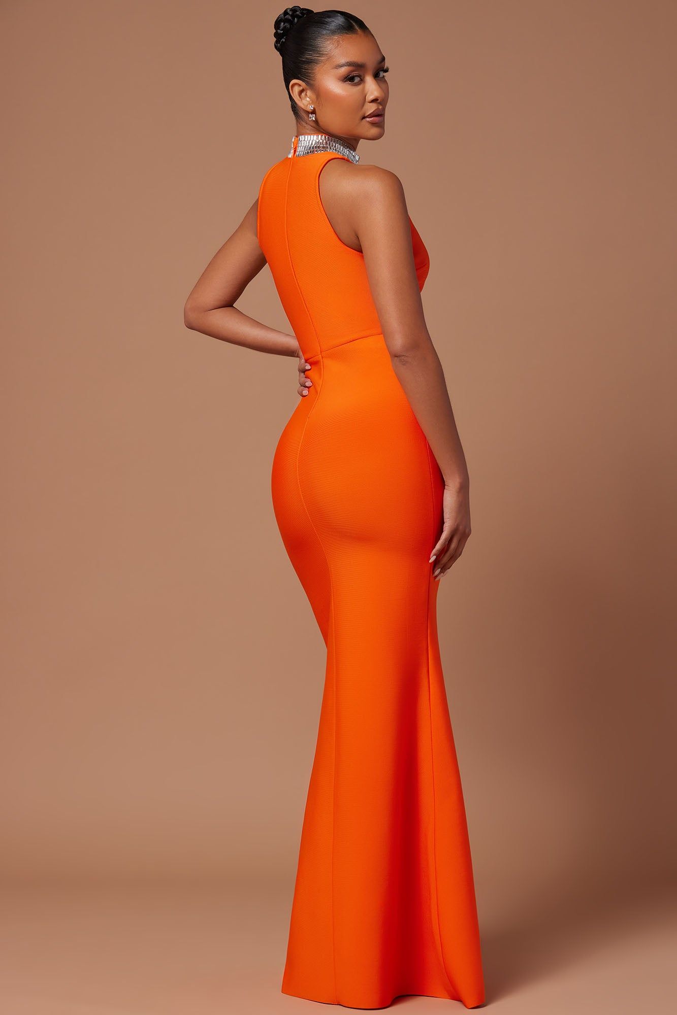 Aeryn Embellished Gown - Orange sold by Fashion Nova product image thumbnail 3