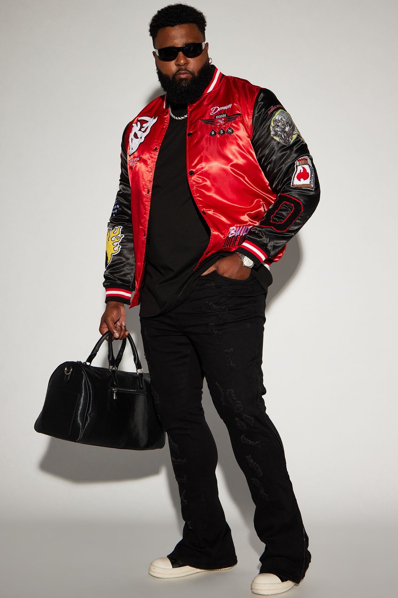 Zip All The Way Stacked Skinny Flare Jeans - Black sold by Fashion Nova product image thumbnail 7