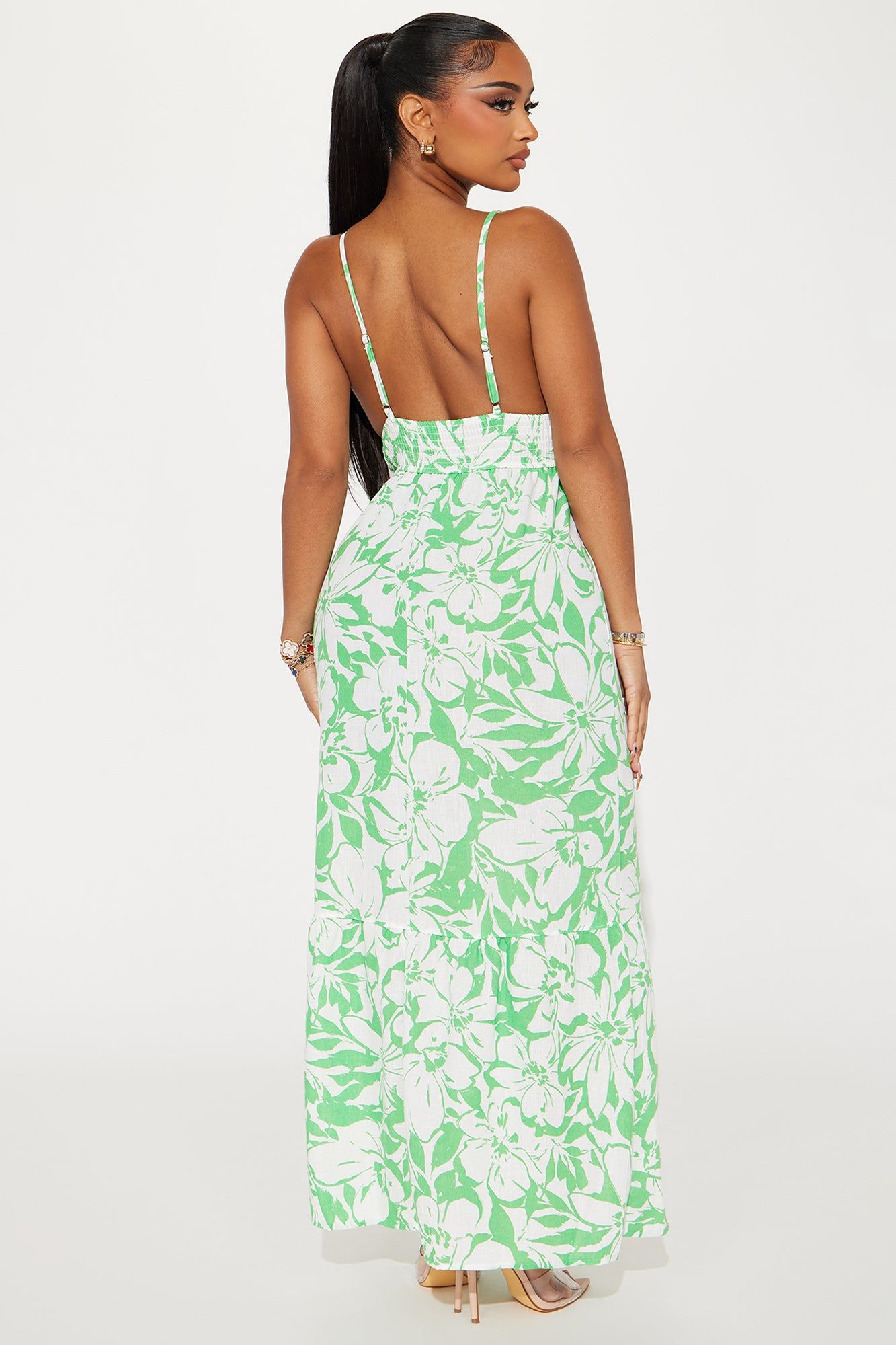 Paradise Linen Maxi Dress - Green sold by Fashion Nova product image thumbnail 3