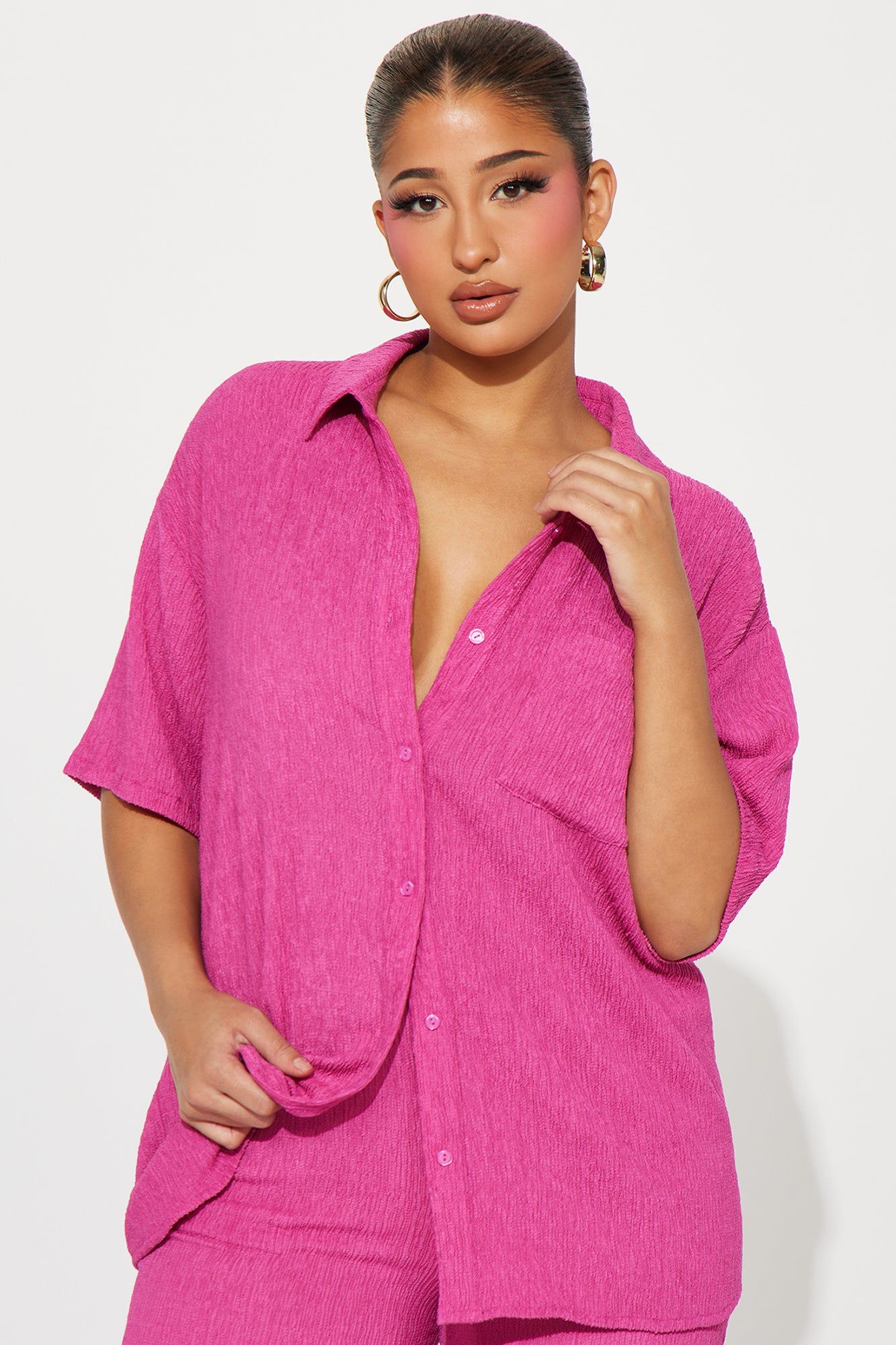 Vacay Vibes Pant Set - Fuchsia sold by Fashion Nova product image thumbnail 2