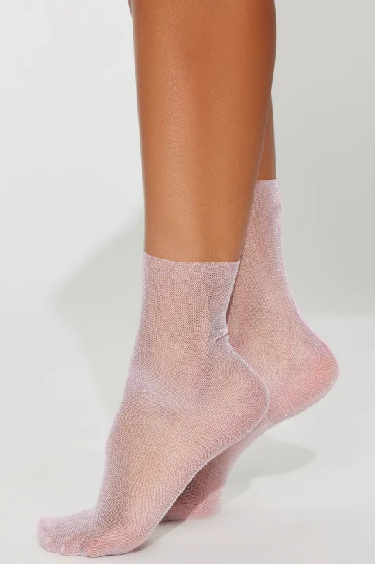 Party Mood Socks - Pink sold by Fashion Nova