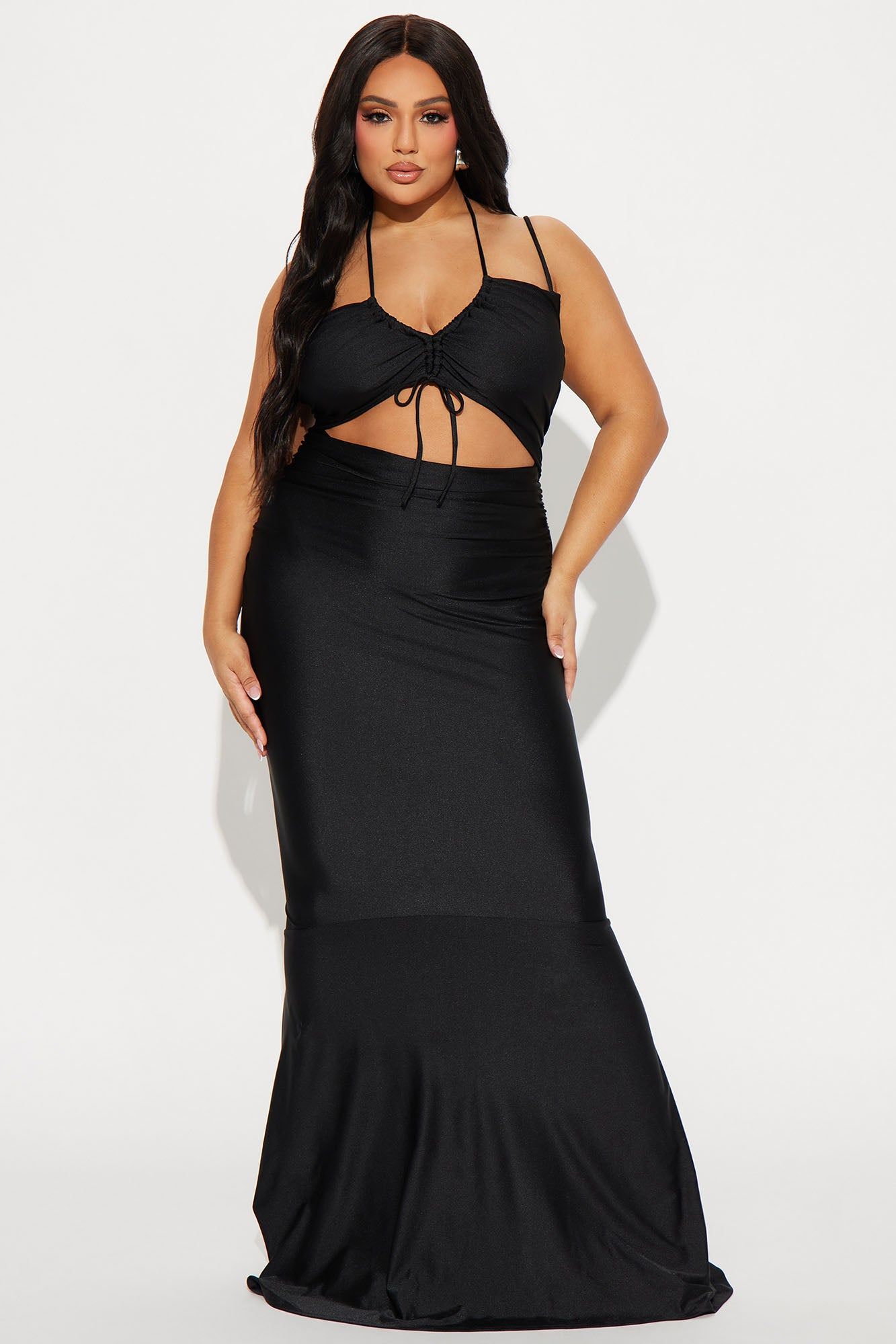 Jazmyn Tricot Gown - Black sold by Fashion Nova product image thumbnail 4