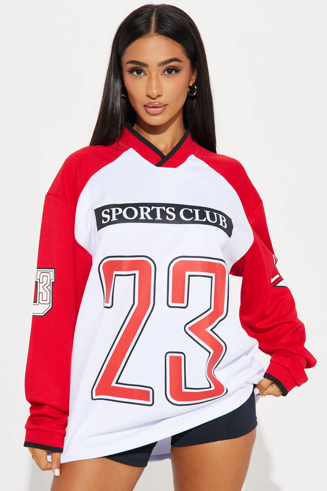 Defense Jersey Top - Red/combo sold by Fashion Nova product image thumbnail 2