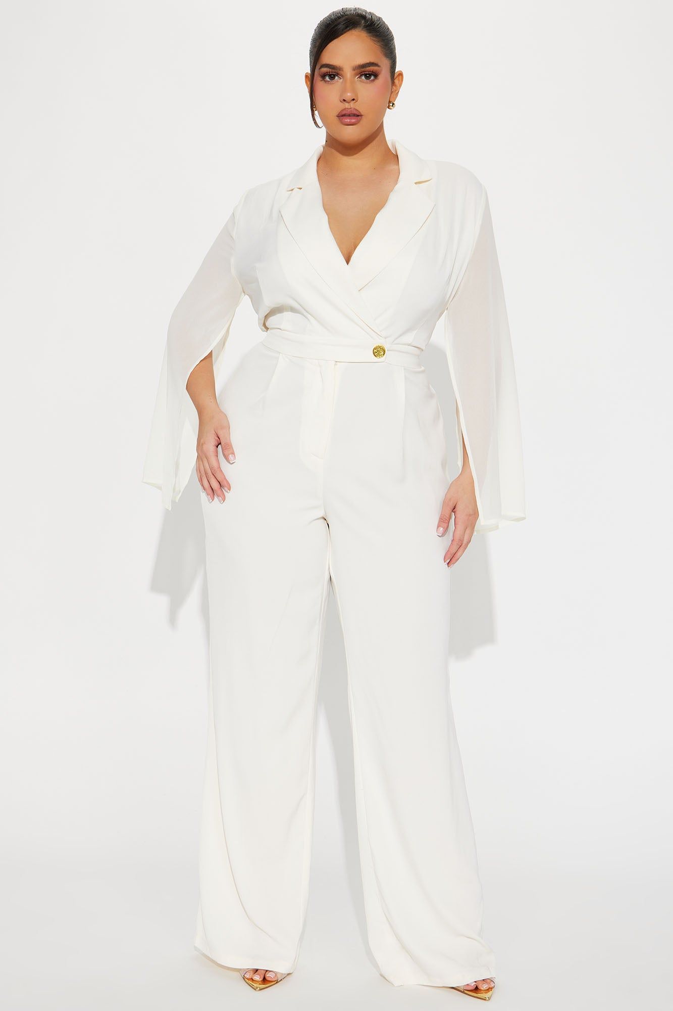 Time To Execute Jumpsuit - Ivory sold by Fashion Nova product image thumbnail 4