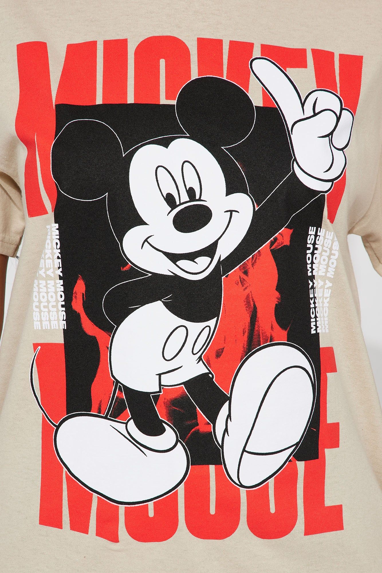 Hey Mickey Mouse Graphic Tee - Sand sold by Fashion Nova product image thumbnail 3