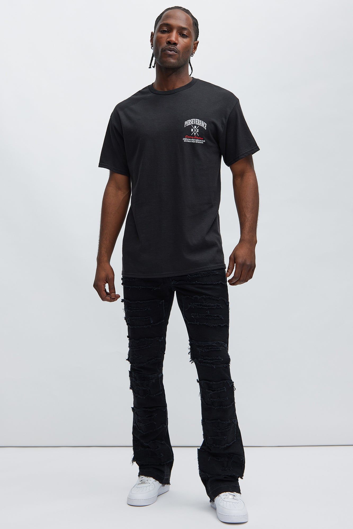 Perseverance NYHC Short Sleeve Tee - Black sold by Fashion Nova product image thumbnail 2