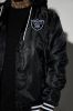 Raiders Hooded Bomber Jacket - Black sold by Fashion Nova