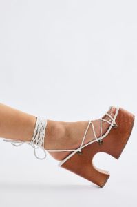 Speak My Mind Heeled Sandals - White sold by Fashion Nova
