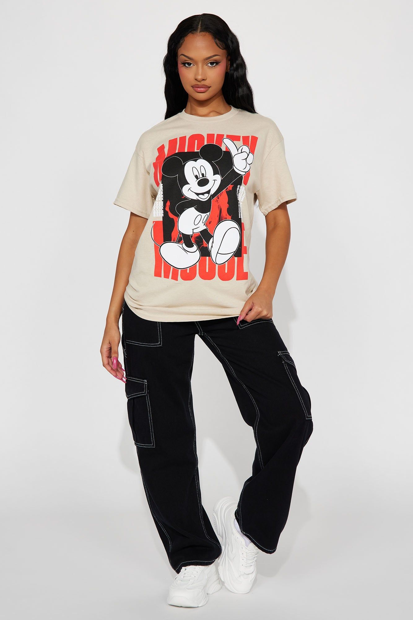 Hey Mickey Mouse Graphic Tee - Sand sold by Fashion Nova product image thumbnail 2