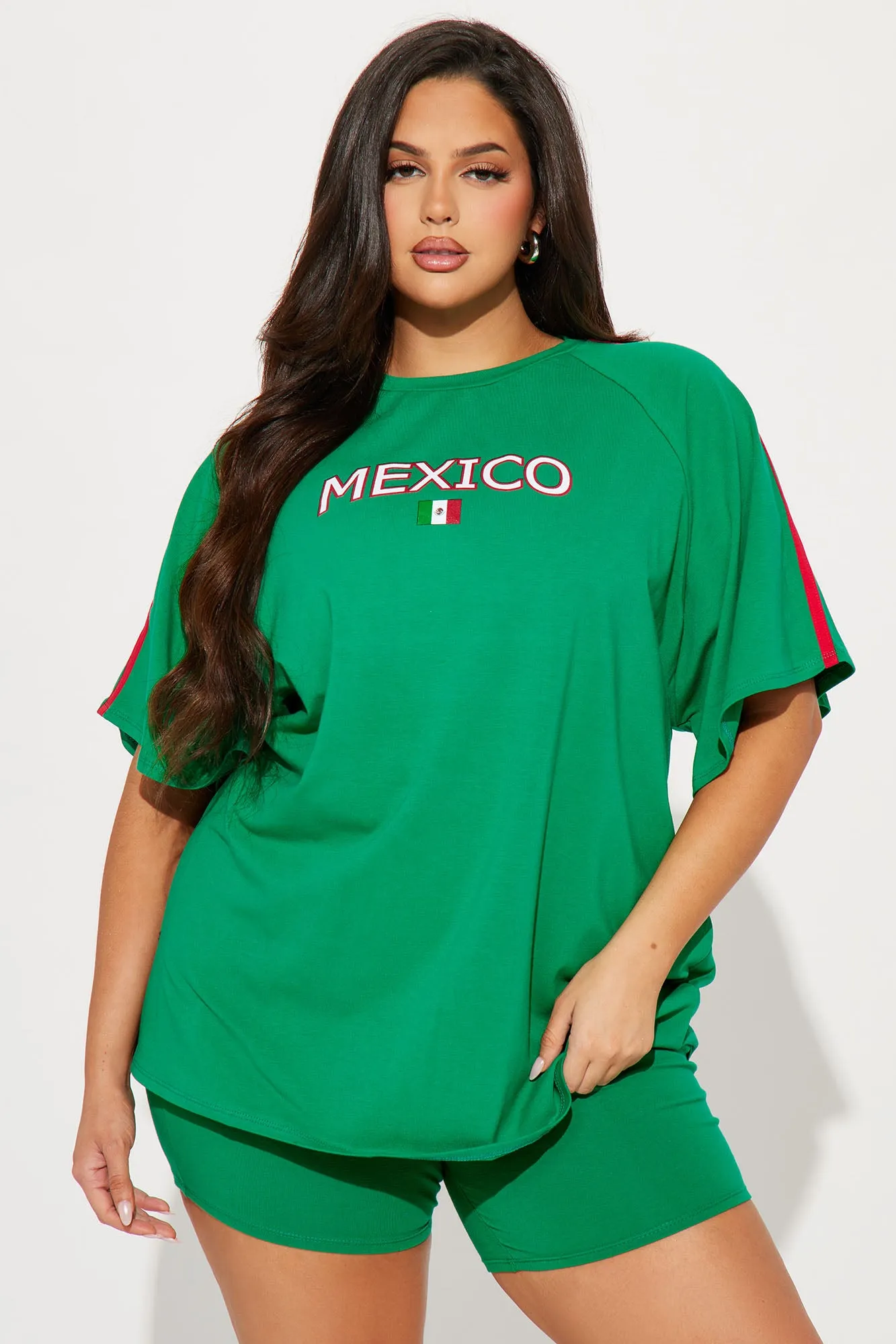 Mexico Babe Biker Short Set - Green sold by Fashion Nova product image thumbnail 5