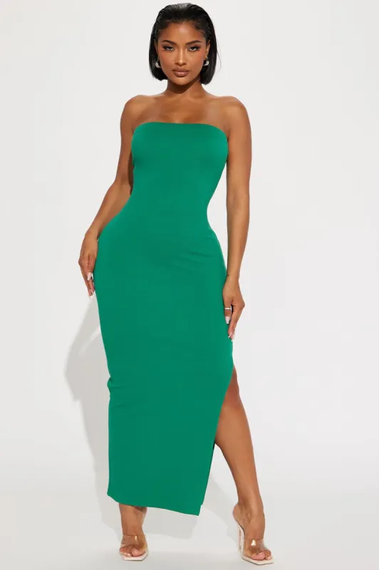 Janet Midi Dress - Green sold by Fashion Nova