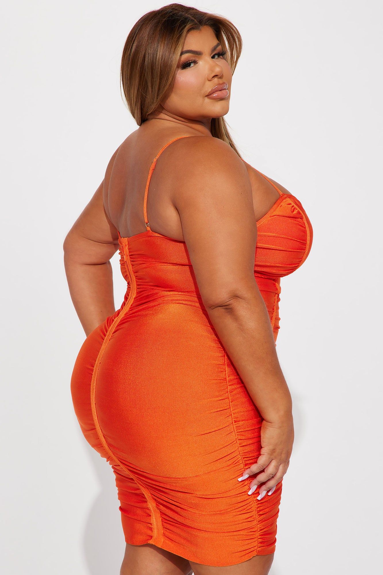 U Love It Bandage Midi Dress - Orange sold by Fashion Nova product image thumbnail 8
