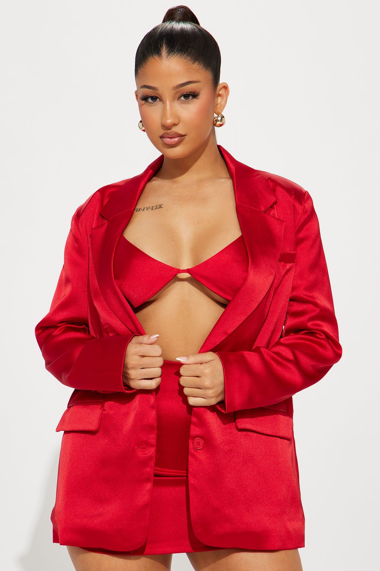 Hot Escape 3 Piece Skirt Set - Red sold by Fashion Nova product image thumbnail 2