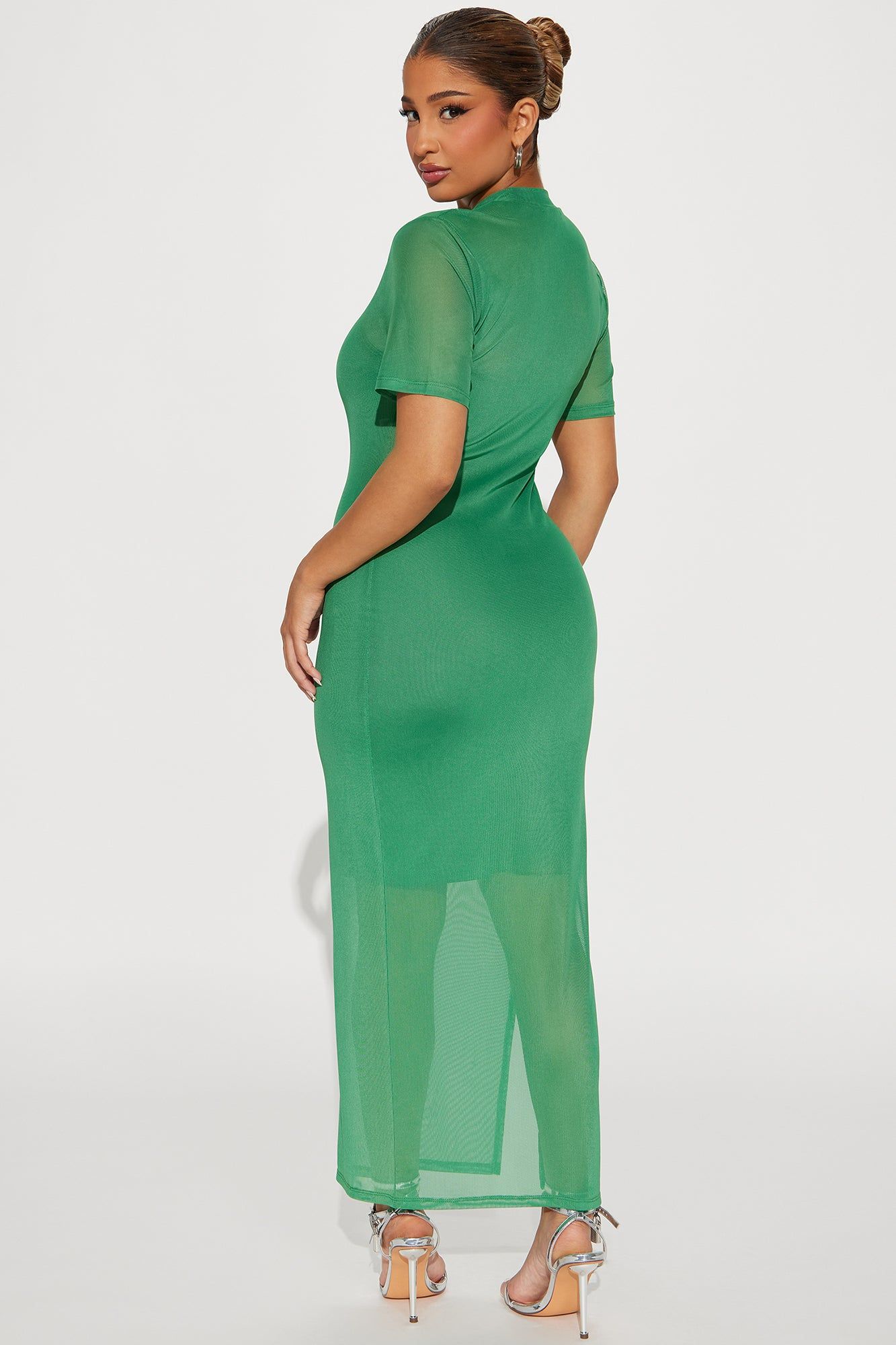 Vicky Mesh Maxi Dress - Green sold by Fashion Nova product image thumbnail 3