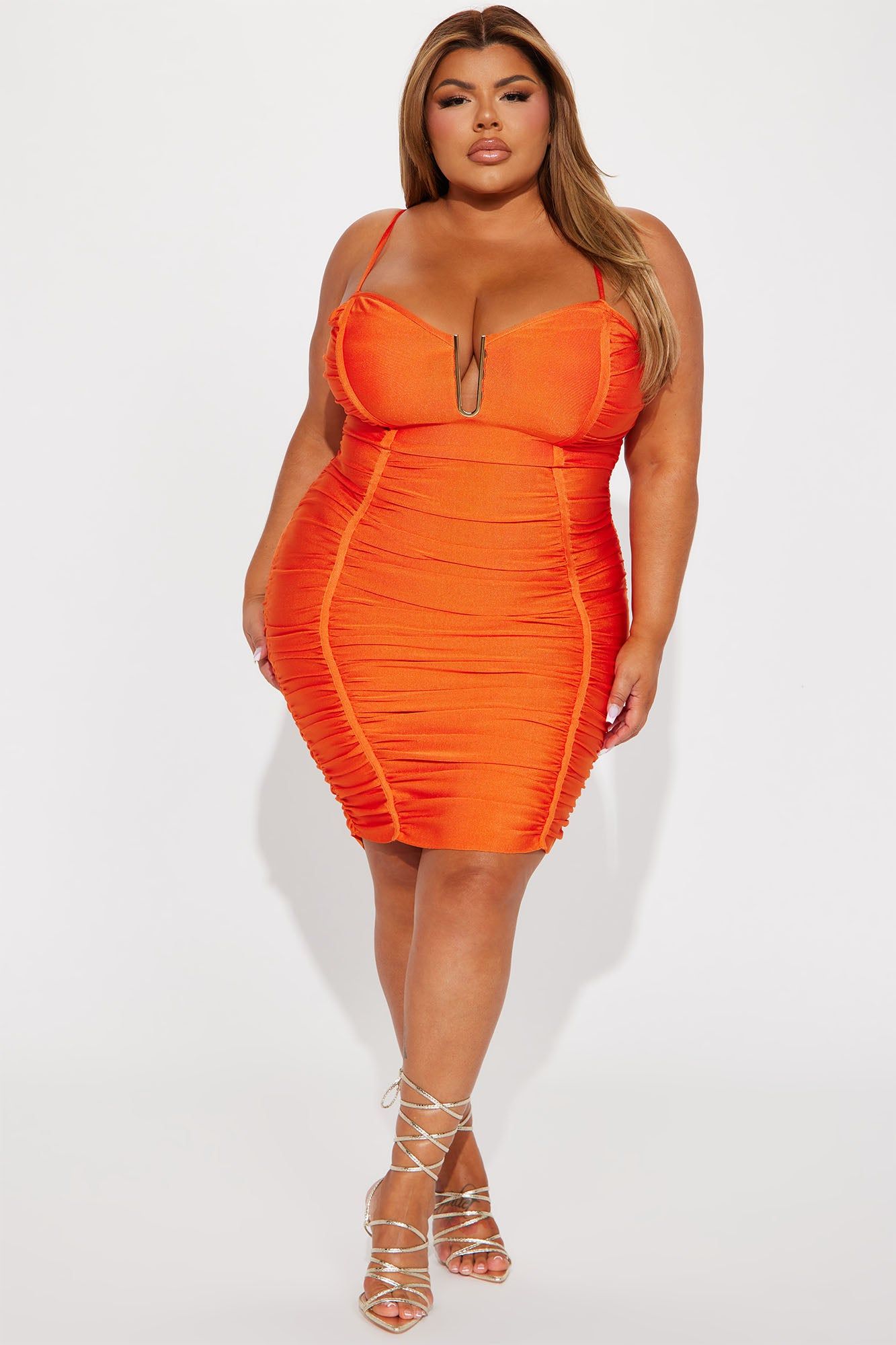 U Love It Bandage Midi Dress - Orange sold by Fashion Nova product image thumbnail 5