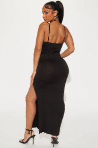 Emma Essential Maxi Dress - Black sold by Fashion Nova