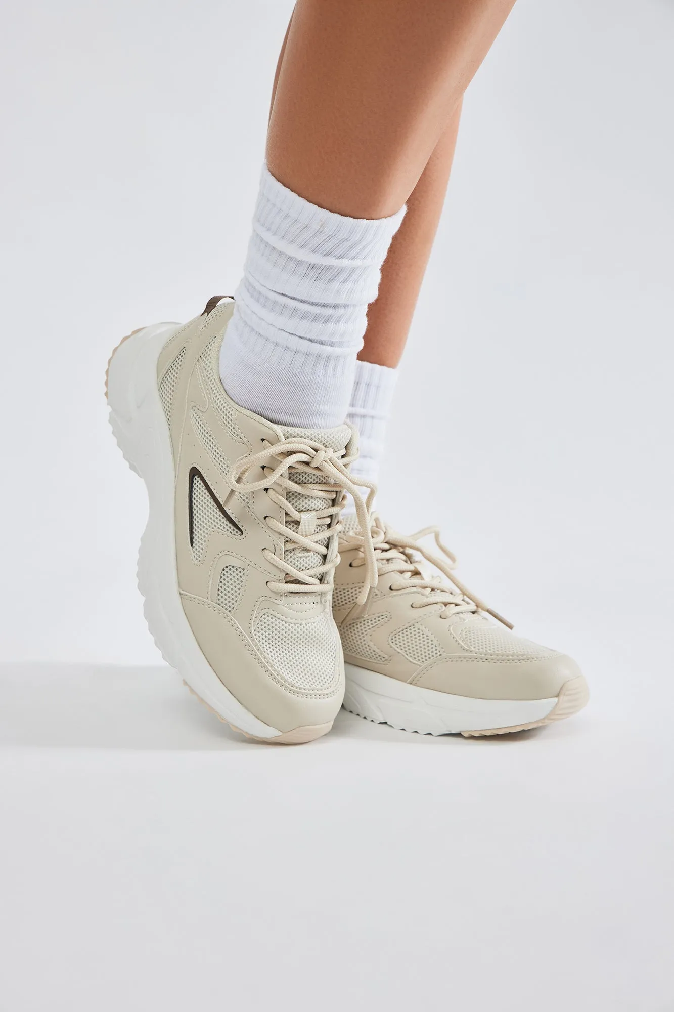 Jump Start Sneakers - Beige sold by Fashion Nova product image thumbnail 2