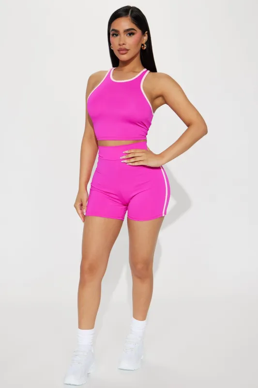 In Motion Active Set - Fuchsia sold by Fashion Nova
