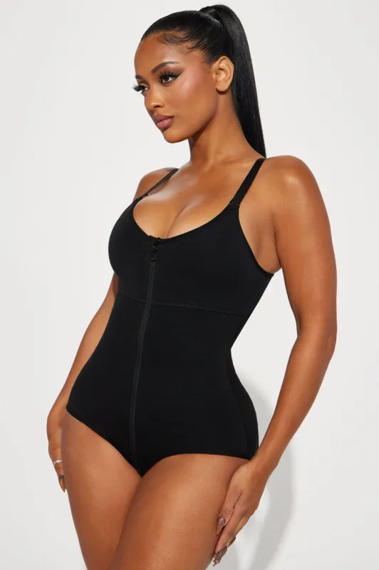 Snatched Tight Sculpting Shapewear Bodysuit - Black sold by Fashion Nova