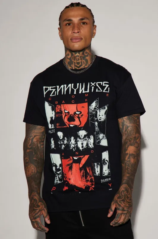 IT Pennywise Playtime Short Sleeve Tee - Black sold by Fashion Nova