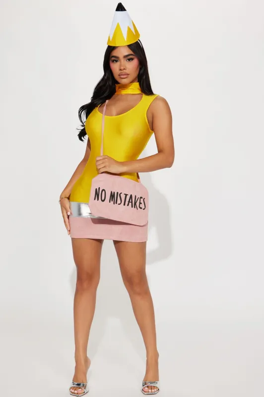 No Mistakes Cutie 3 Piece Costume Set - Yellow sold by Fashion Nova